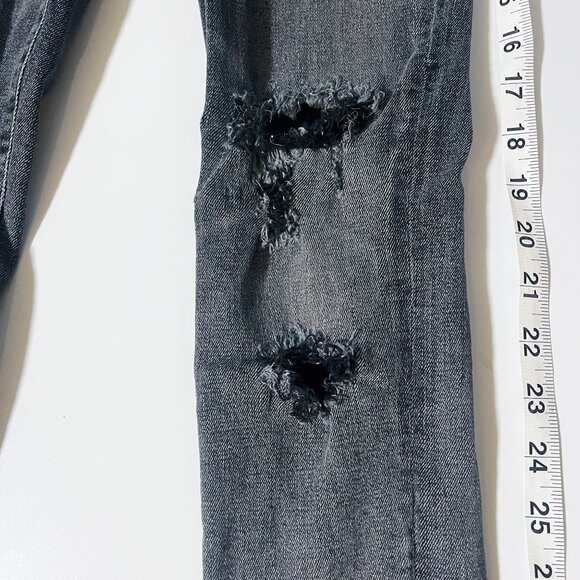 Women's Agolde Black Jeans Distressed Size 24 - Picture 6 of 11